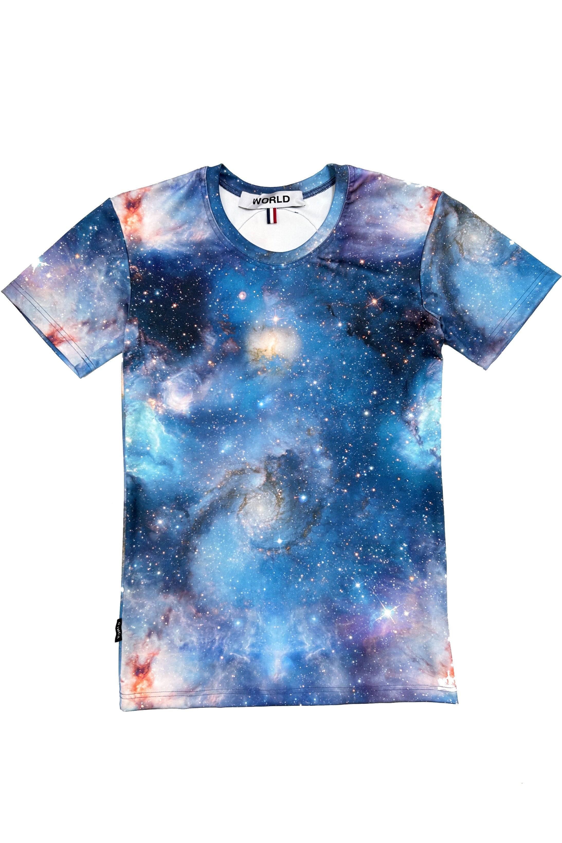 WORLD 5065 Galaxy T-Shirt Light Bright w/ Solar System (UNISEX)