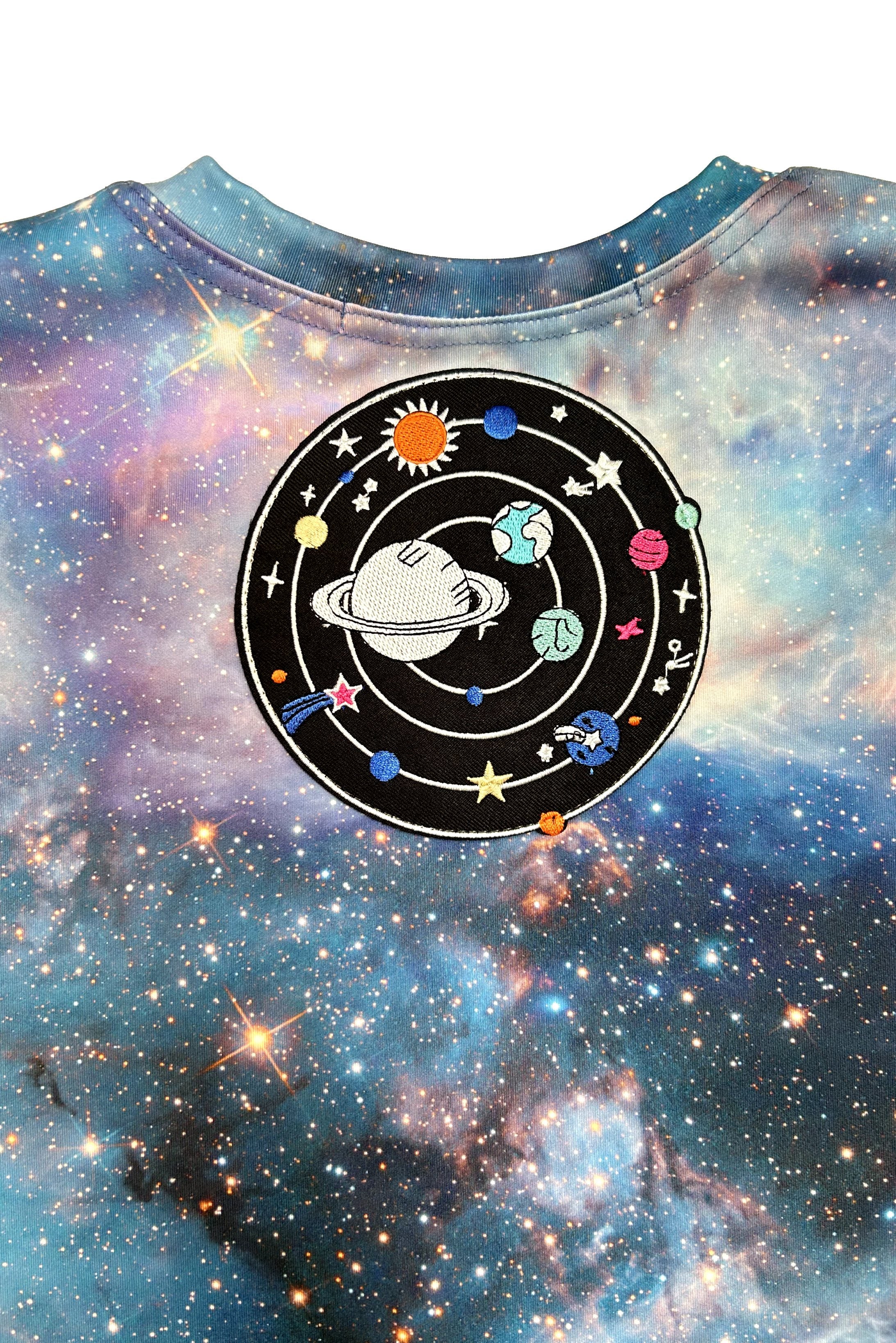 WORLD 5065 Galaxy T-Shirt Light Bright w/ Solar System (UNISEX)