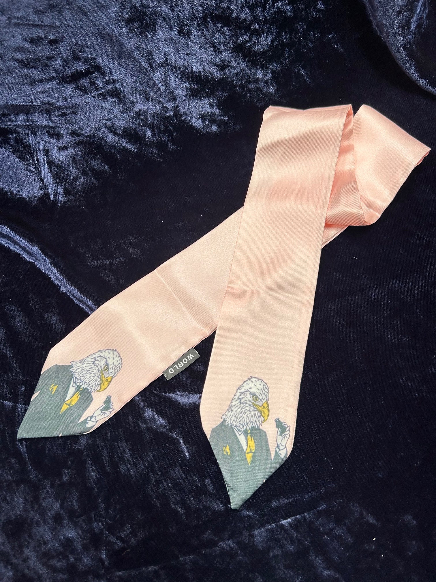 WORLD Satin Twilly Character Neck Scarf - Eagle