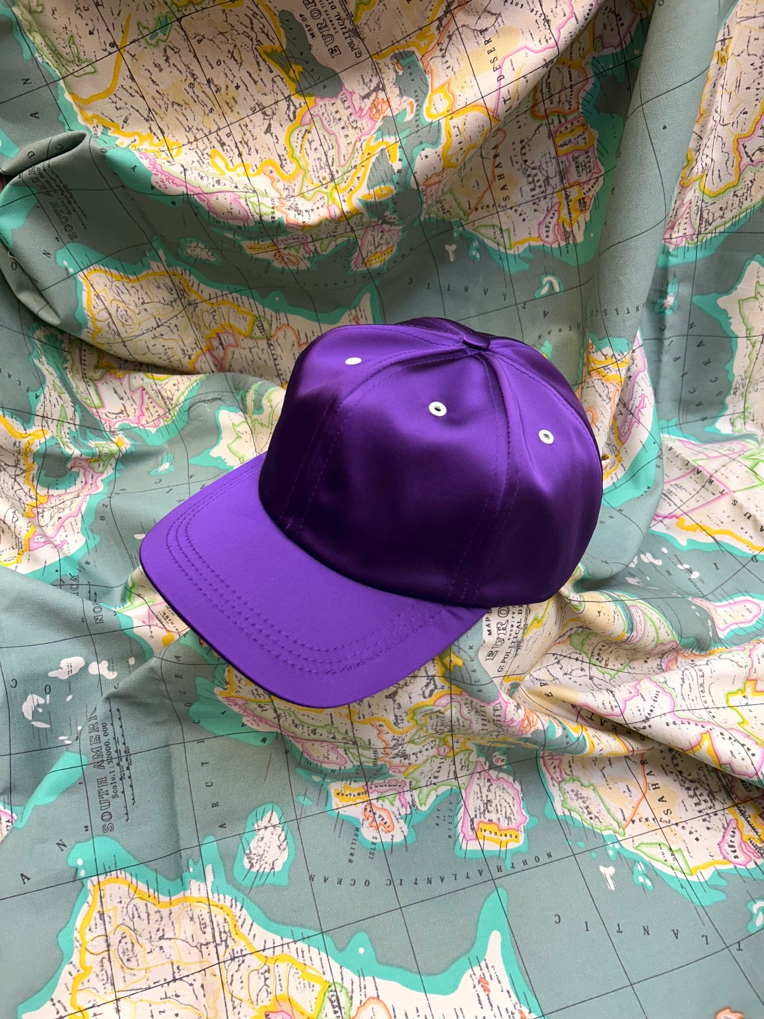 WORLD Baseball Cap 2024 Royal Purple Satin