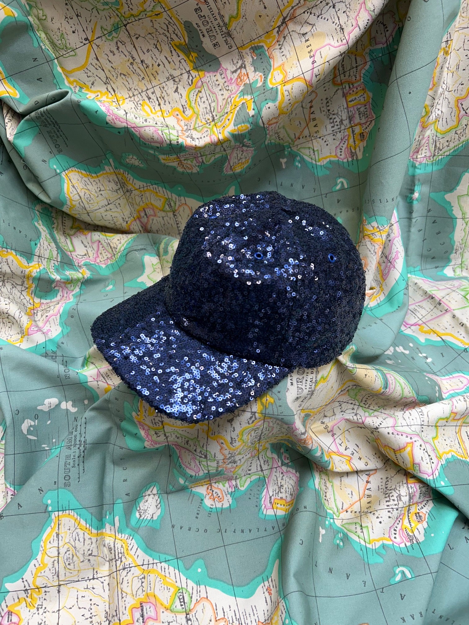 WORLD Baseball Cap 2024 Navy Sequin