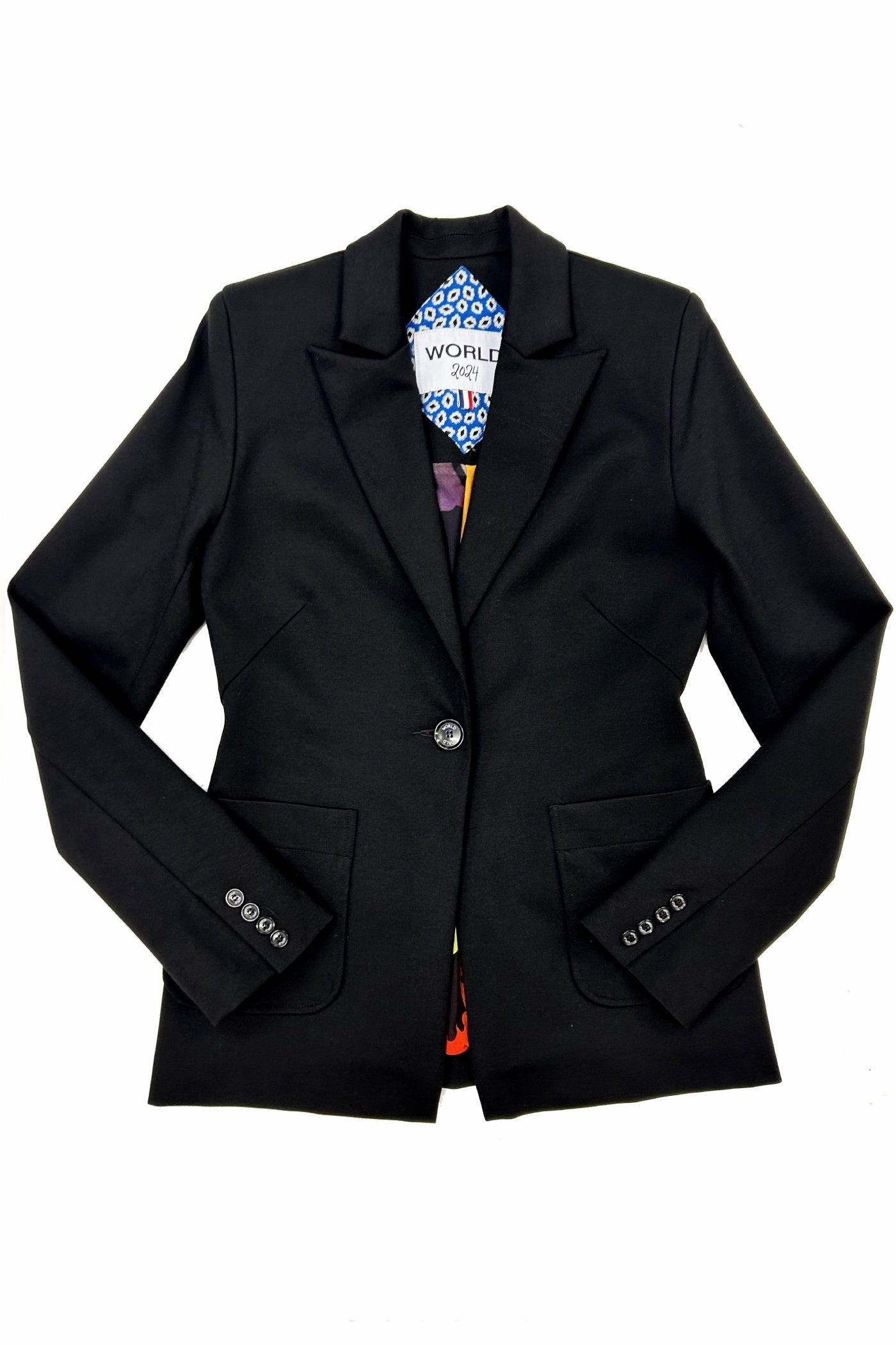 WORLD 4692K Mine Cut Blazer Black