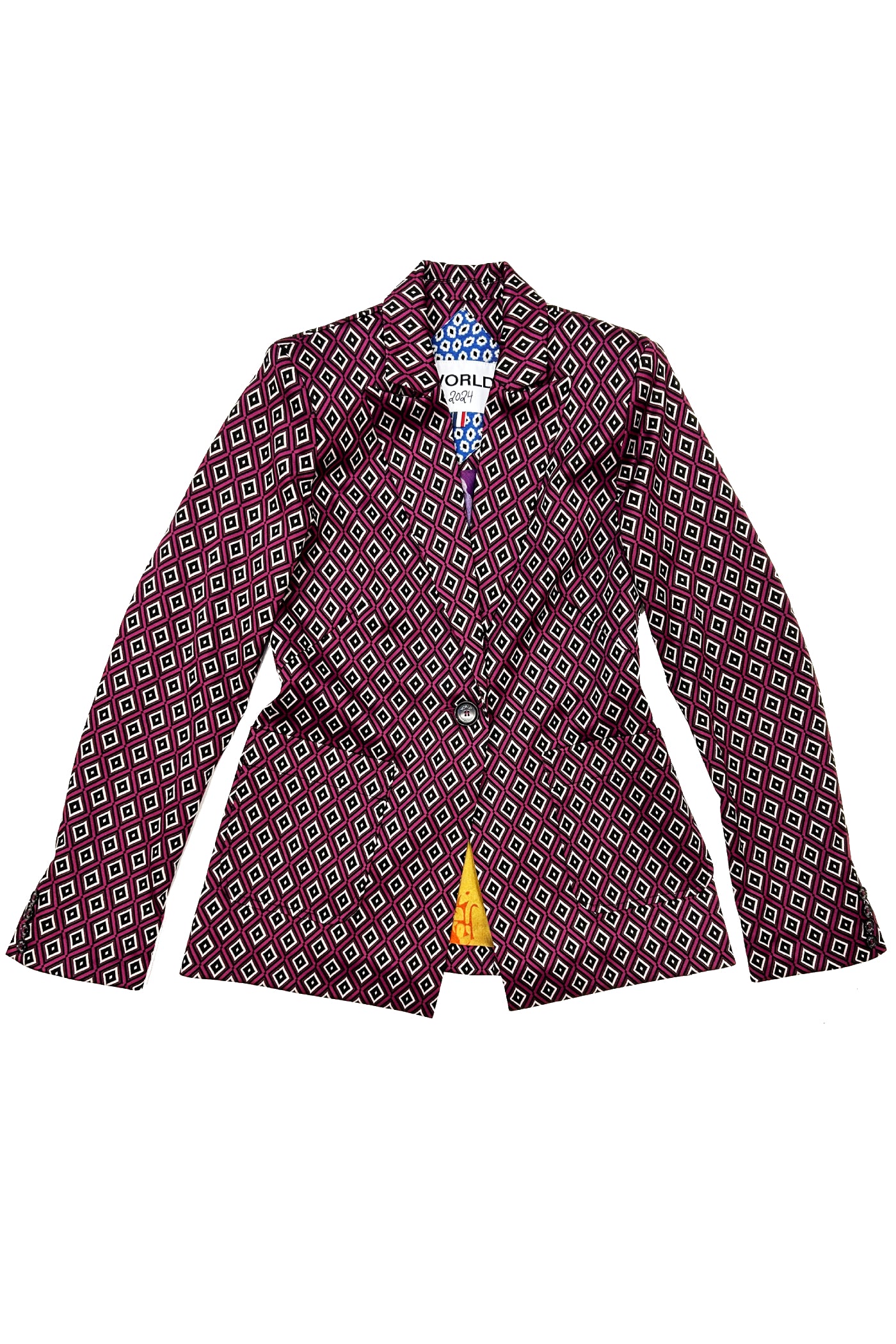 WORLD 4692K Mine Cut Blazer Cerise Diamond