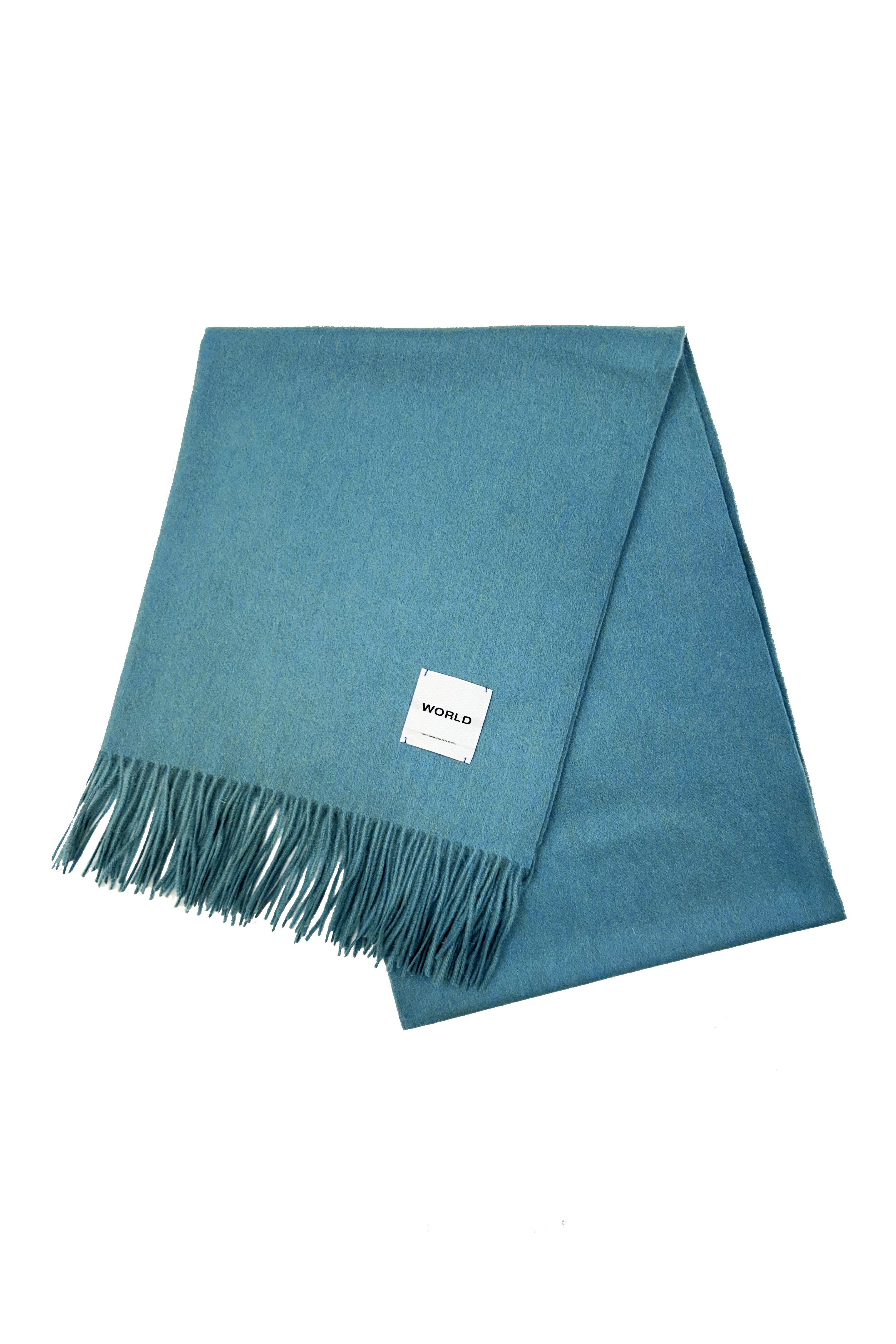 WORLD Mongolian Wool Scarf/Wrap 200x70cm - Dusty Teal - Dry Clean Only