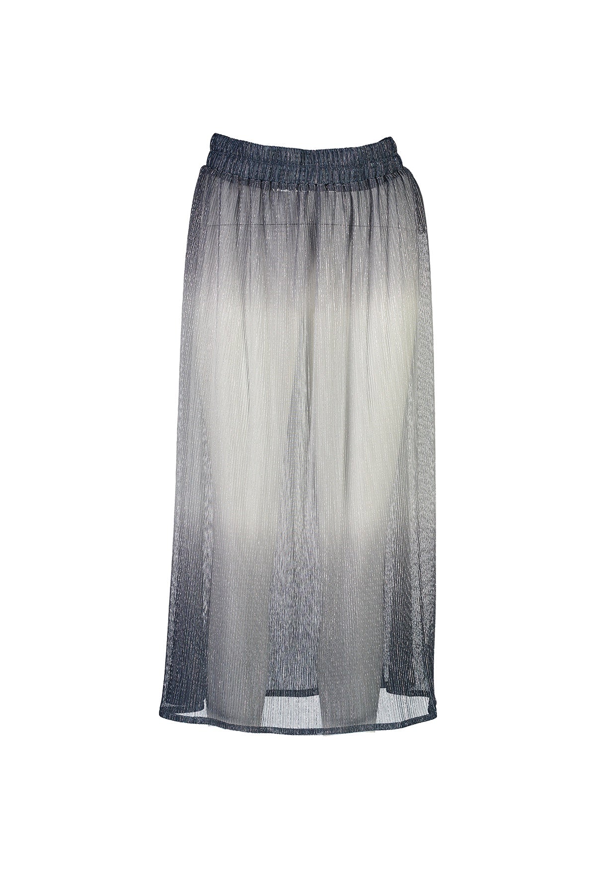 WORLD 4540 Astray Pleat Skirt Ink Silver