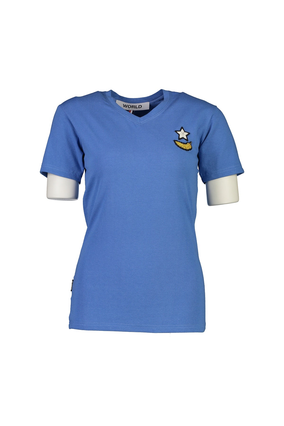 WORLD 4527 Amiss V-neck T (Unisex) Blue