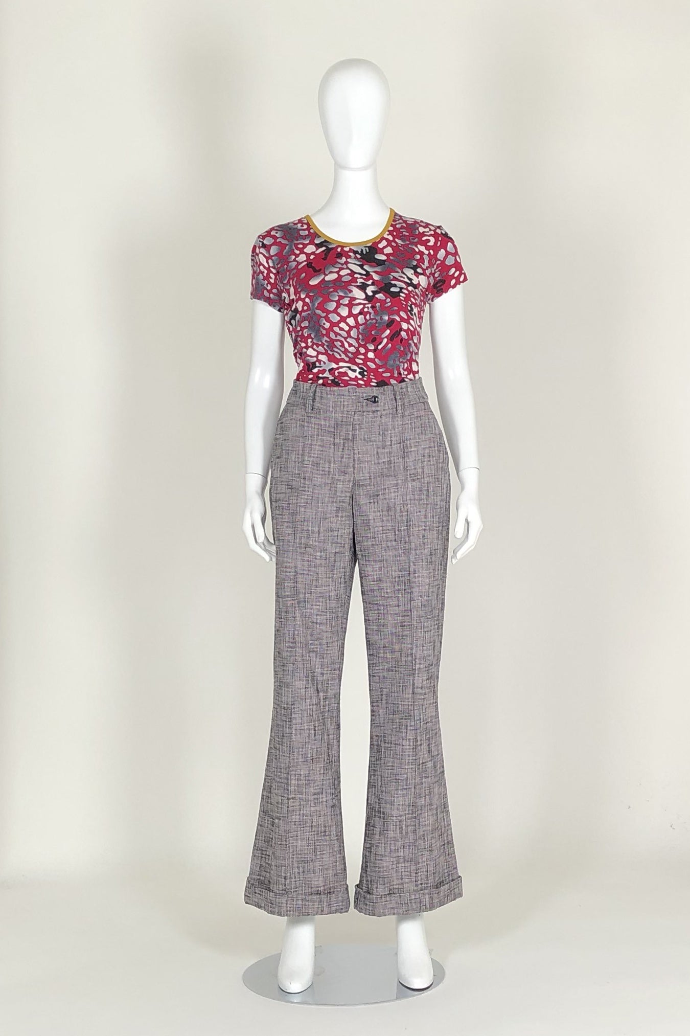 WORLD 4583 Nostalgia Trouser Pink Tweed