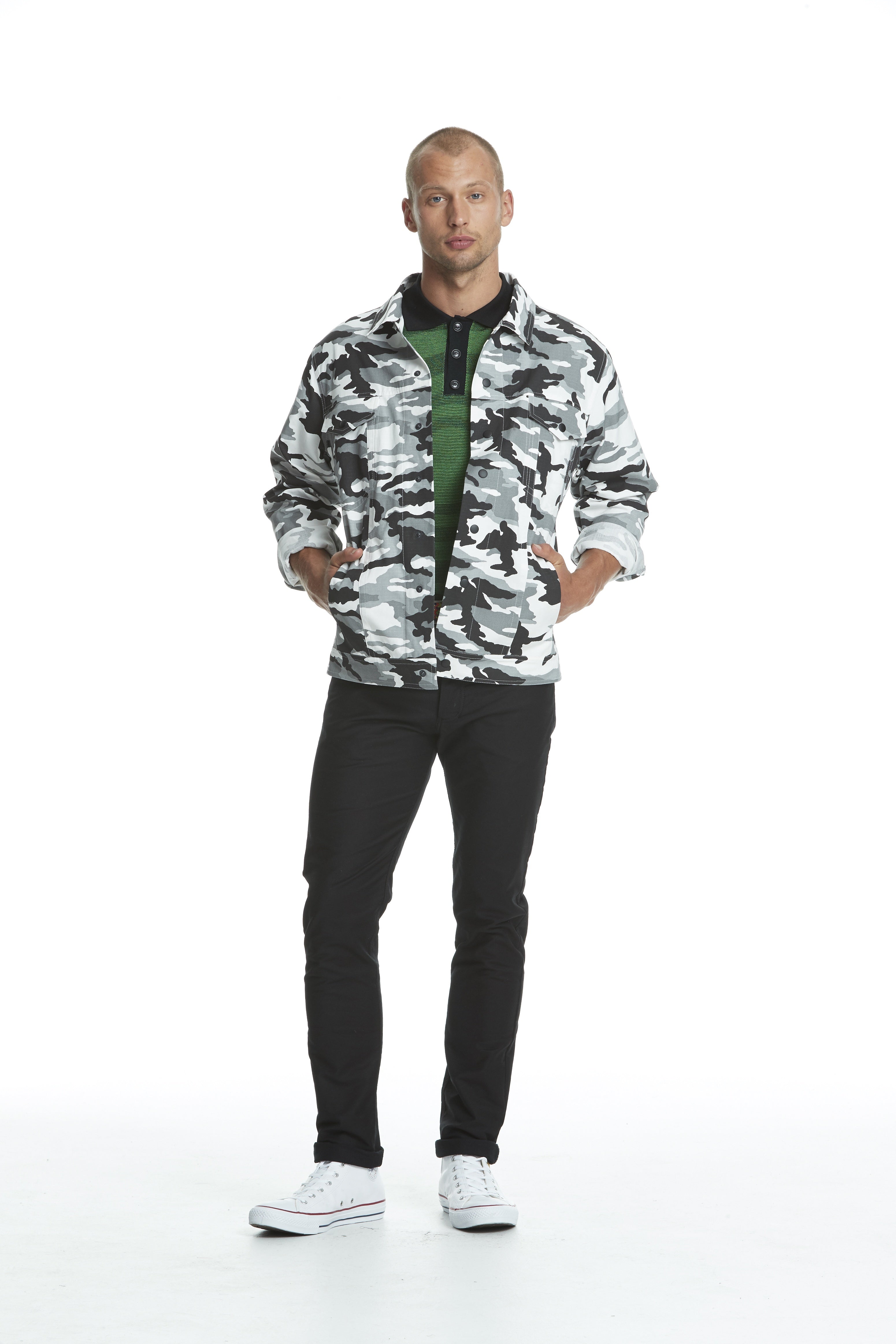 WORLDman 4488 Leon Jacket Black Camo