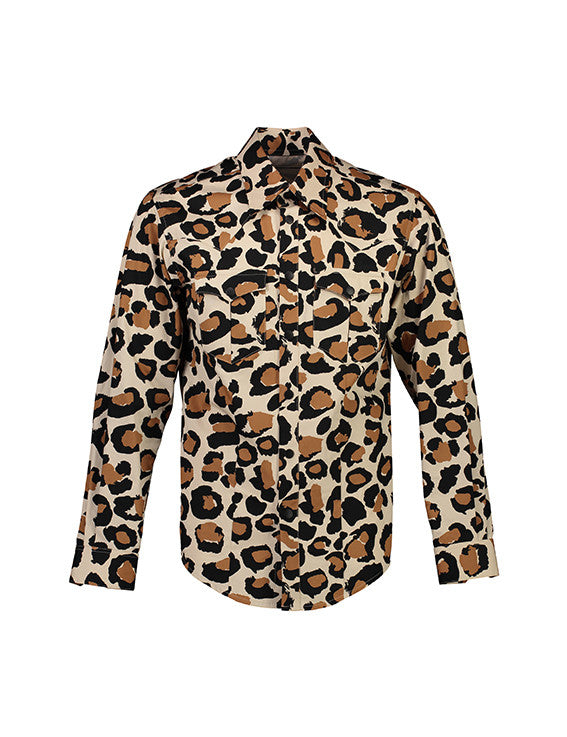 WORLDman 4202 Garibaldi Cowboy Shirt Leopard