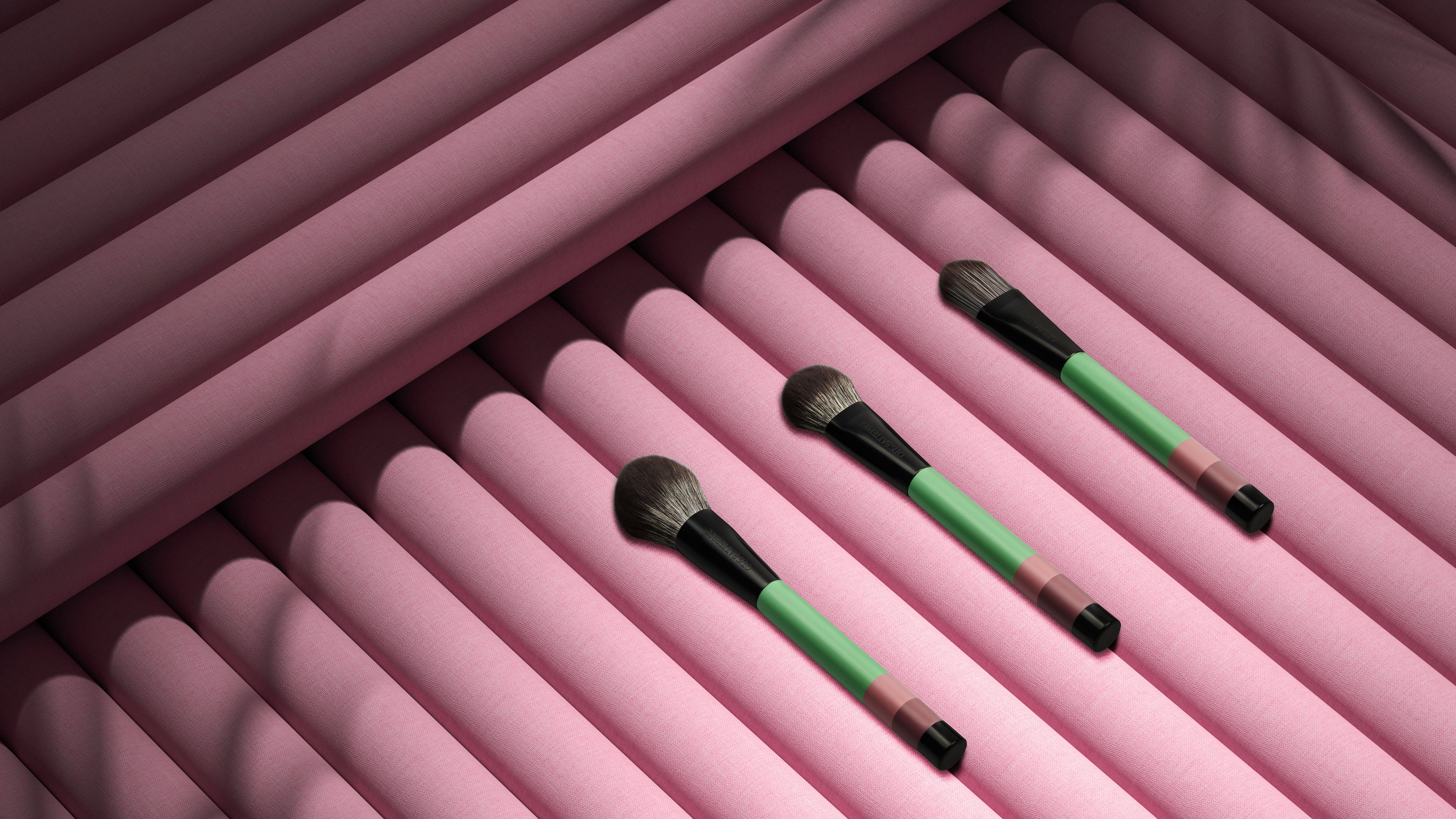 Otis Batterbee - Face Makeup Brush Set Verde Green