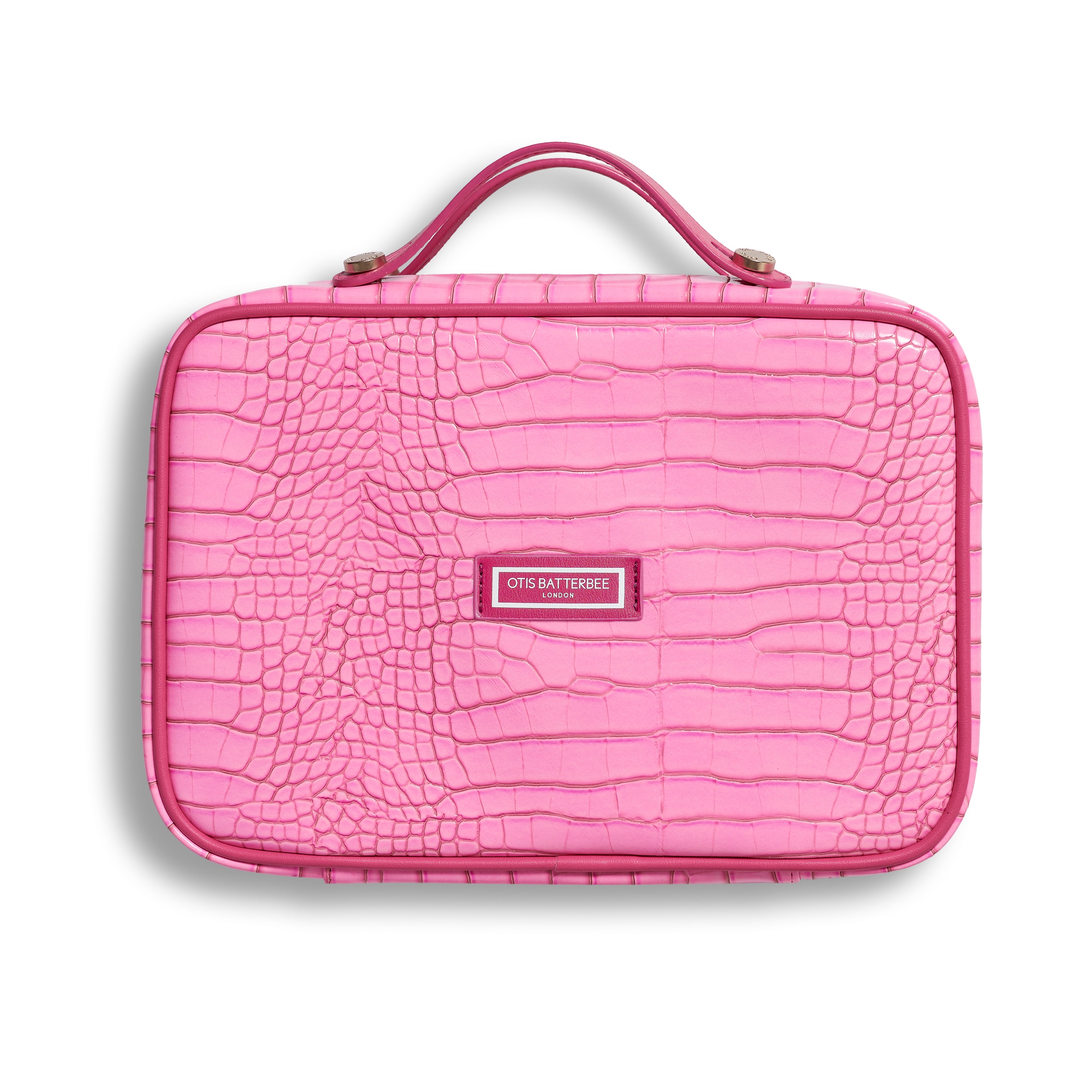 Otis Batterbee - Carry on Toiletries Case Pink Croc