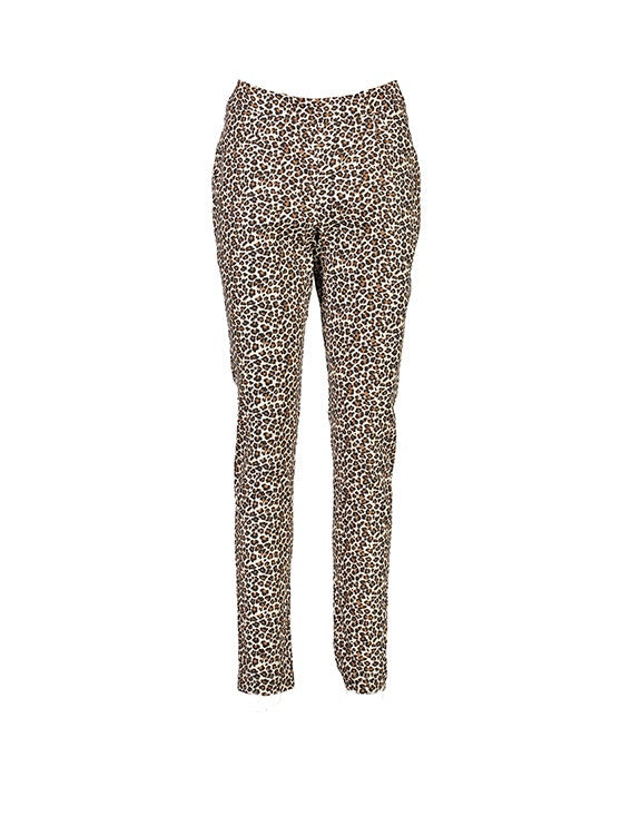 WORLD 4158 Leopard Slim Trouser Leopard