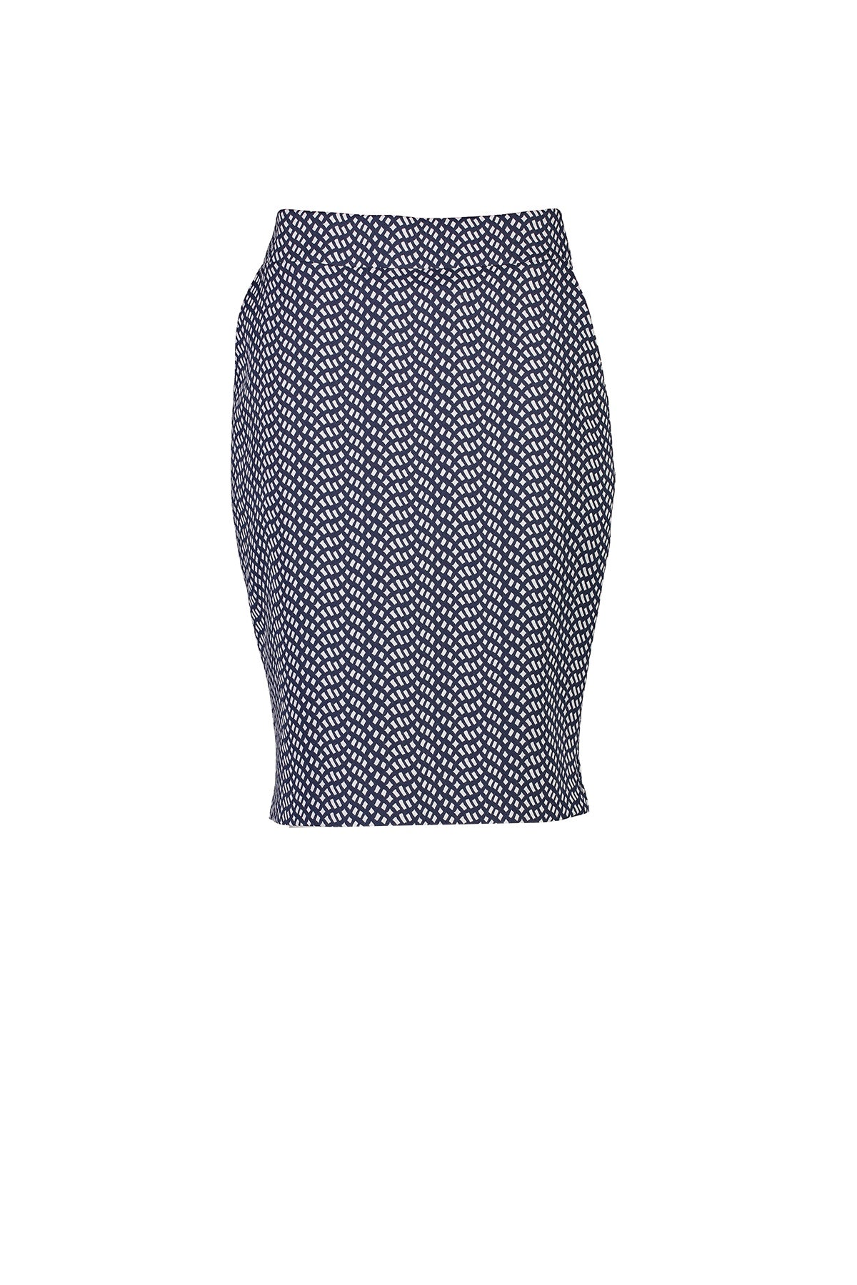 WORLD 4518 Two Wrongs Skirt Navy White Mosaic