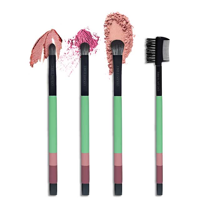 Otis Batterbee - Eye Brush Set (4 Pieces) - Verde Green