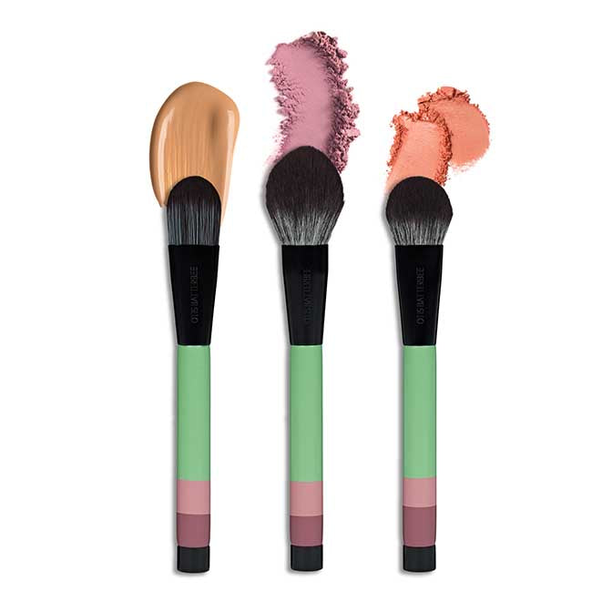 Otis Batterbee - Face Makeup Brush Set Verde Green